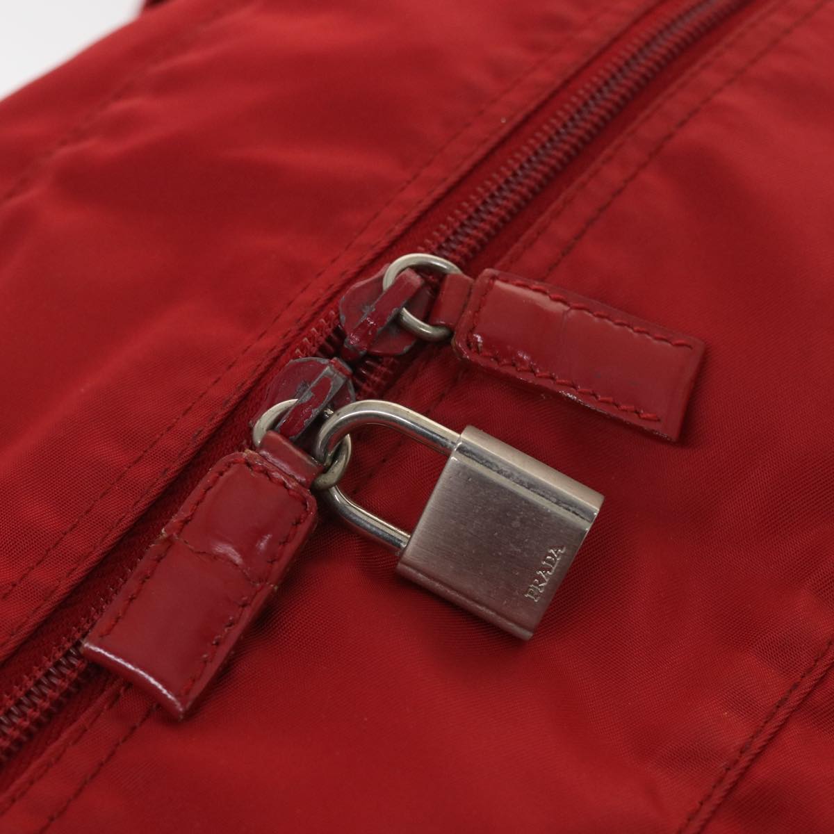 Prada Red Synthetic  travel bag