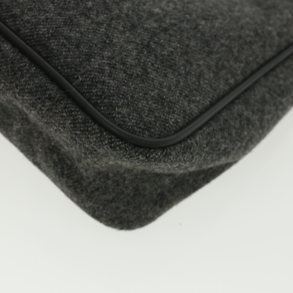 Prada Gray Wool  clutch bag