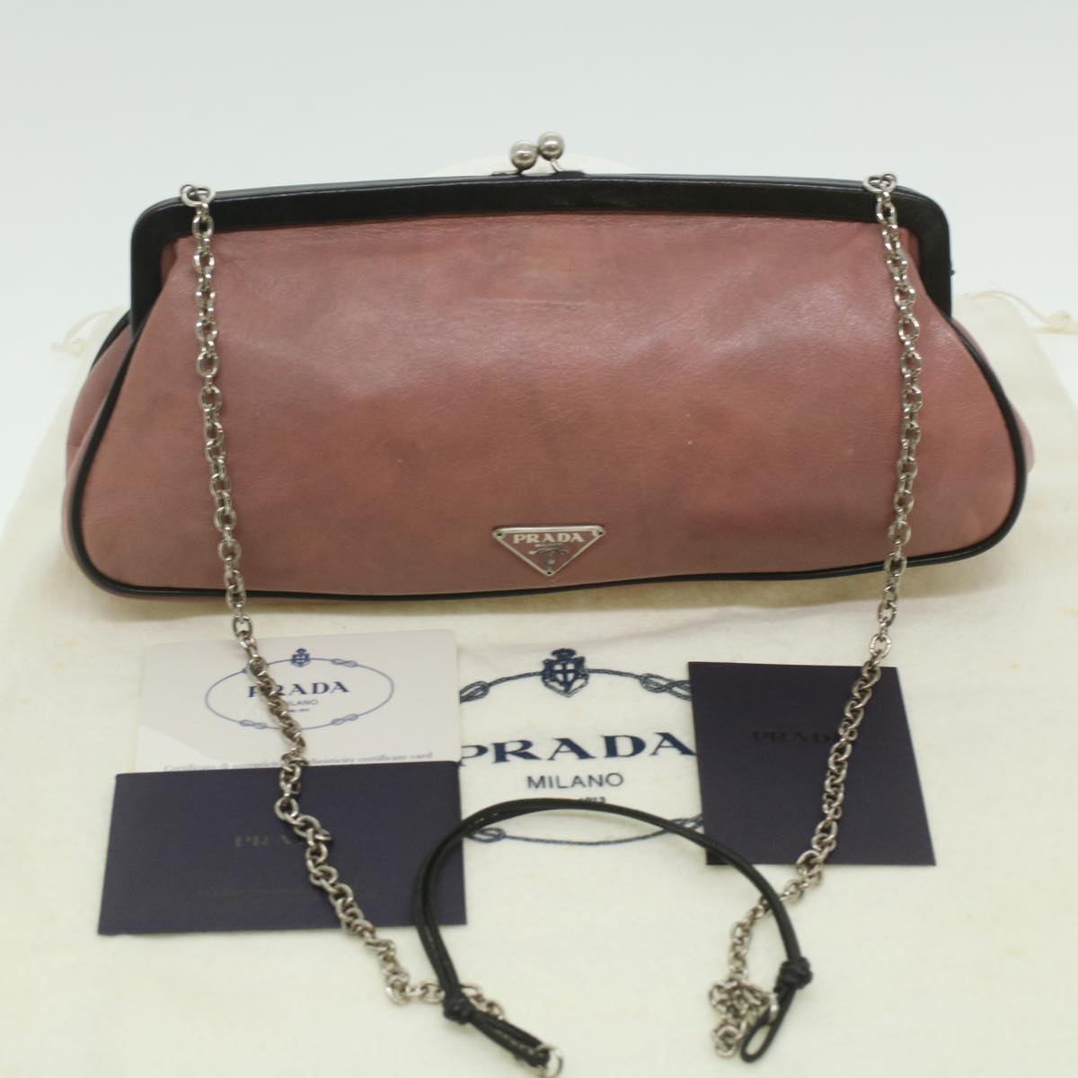 Prada Pink Leather  shoulder bag