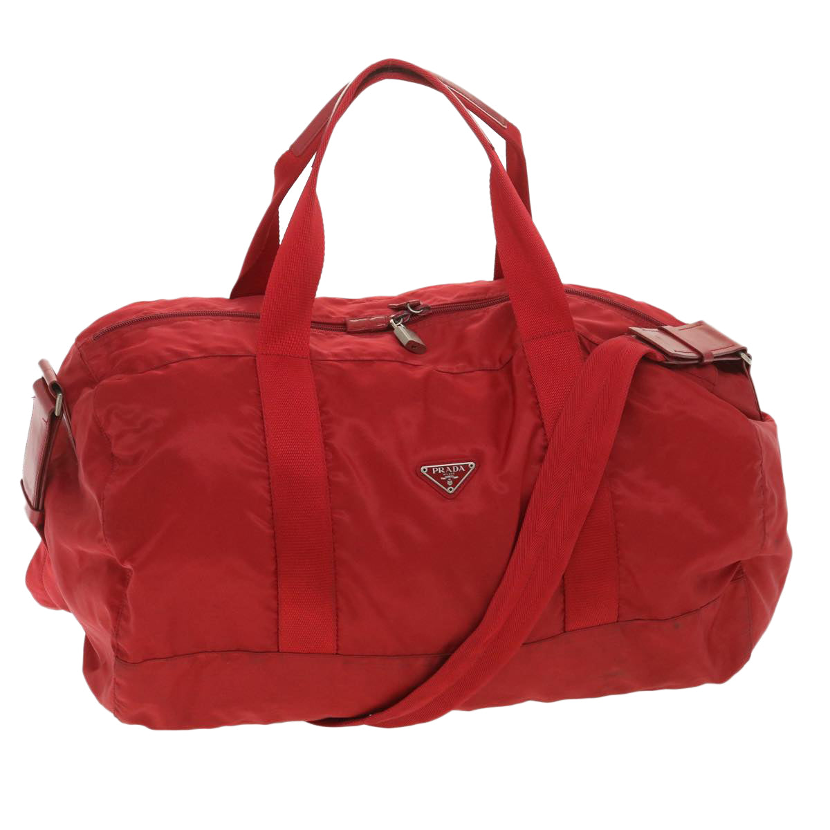 Prada Red Synthetic  travel bag