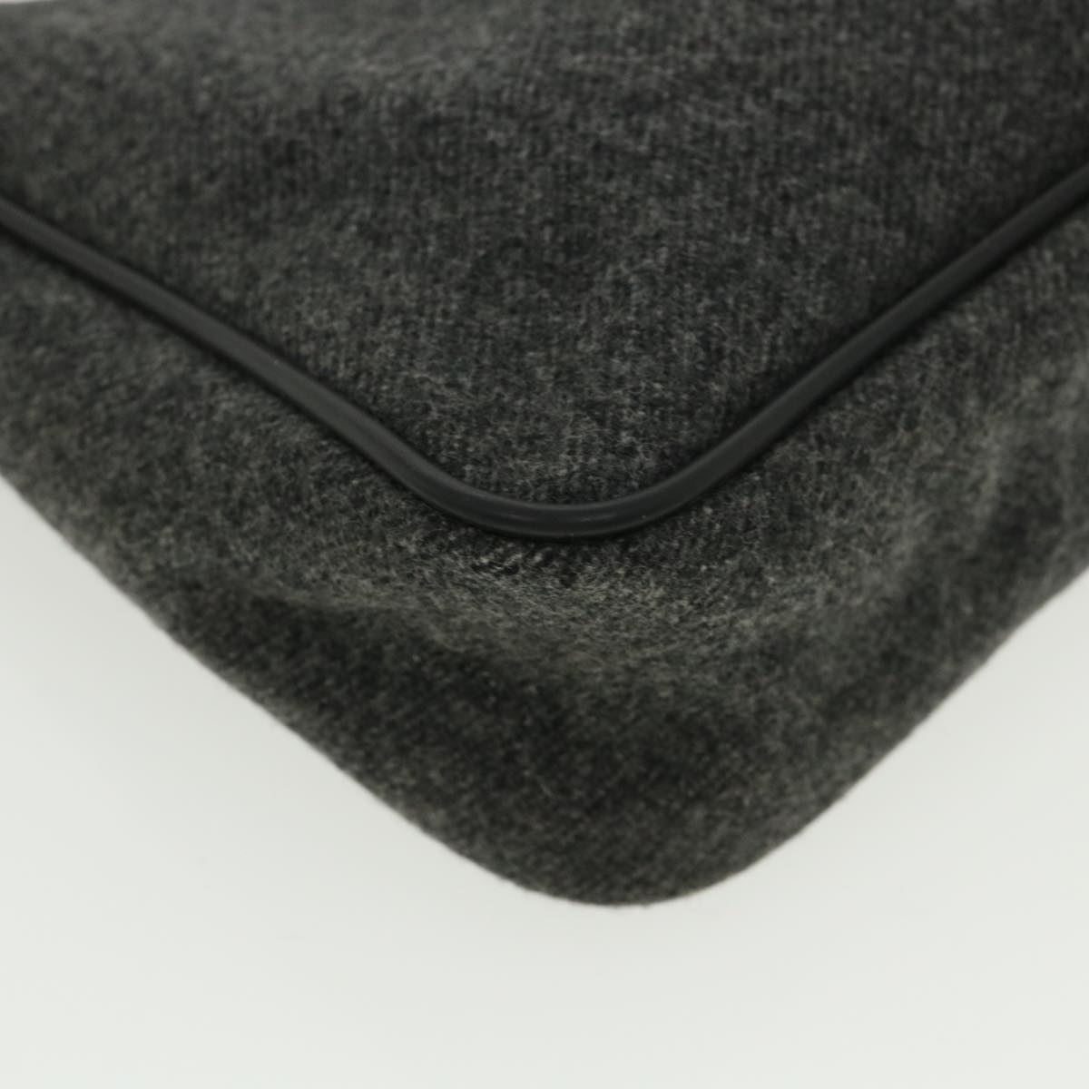 Prada Gray Wool  clutch bag