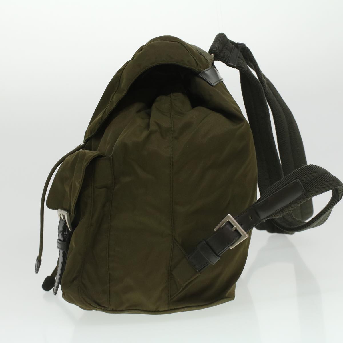 Prada Khaki Synthetic  backpack bag