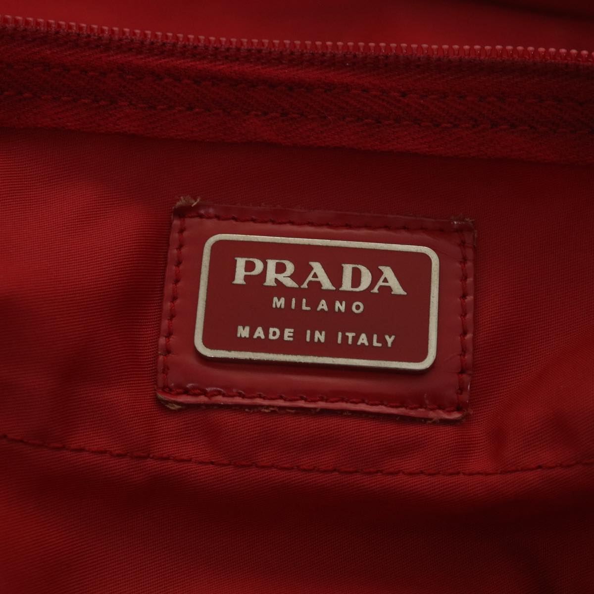 Prada Red Synthetic  travel bag