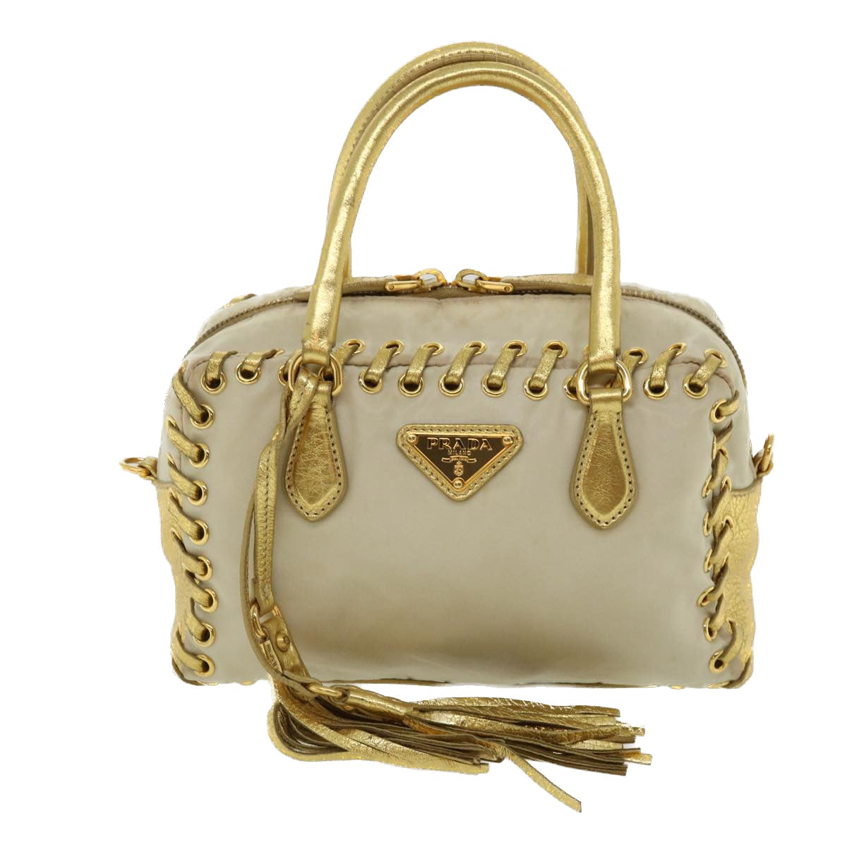 Prada Bicolor Synthetic  handbag bag