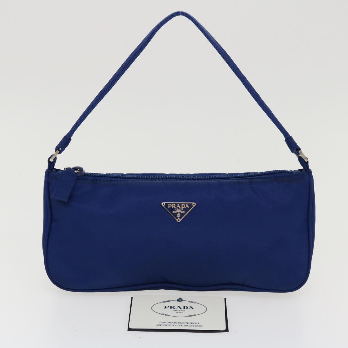 Prada Navy Synthetic  handbag bag