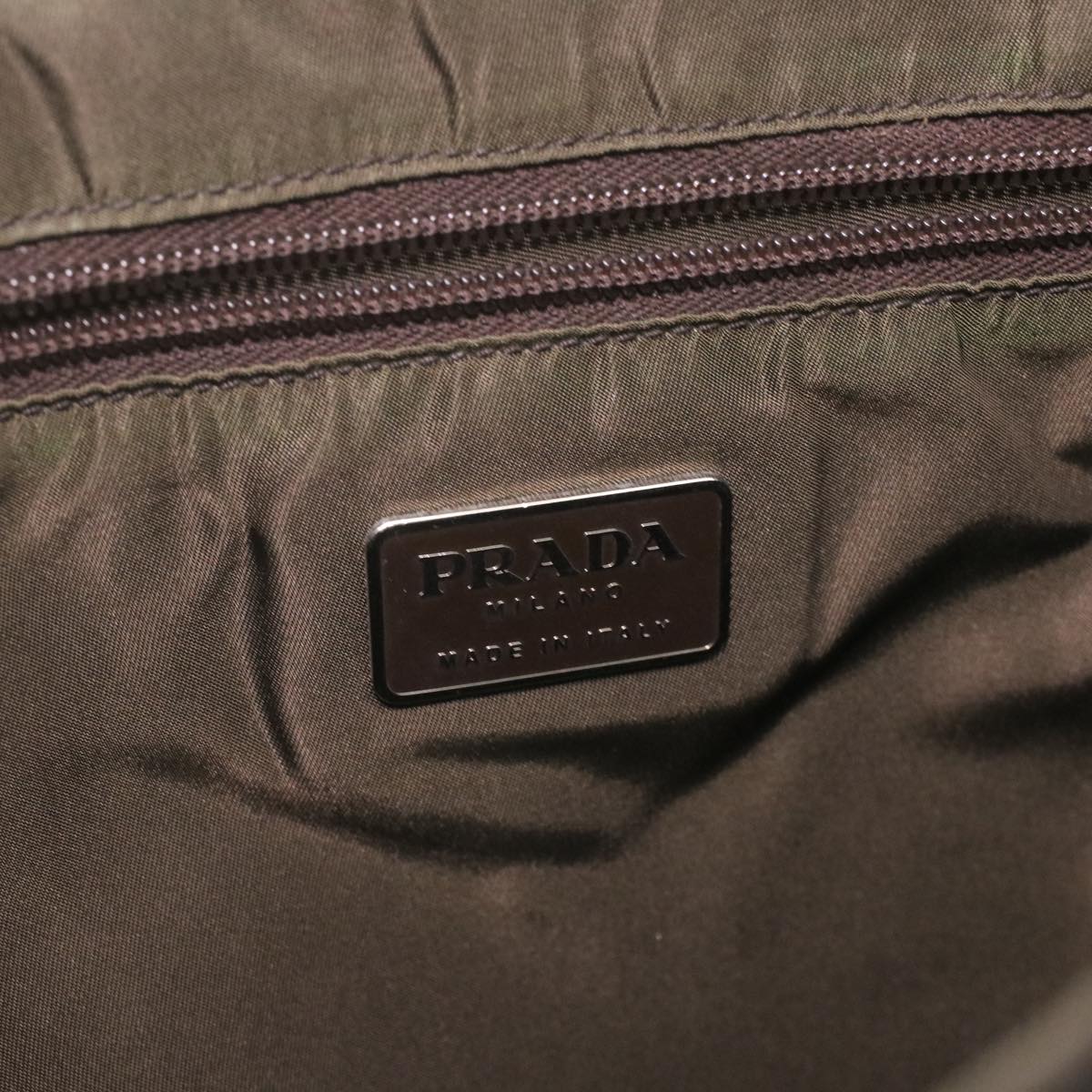 Prada Green Synthetic Tessuto handbag bag