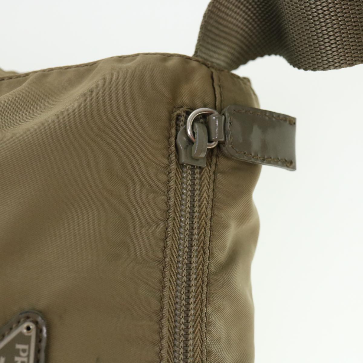 Prada Khaki Synthetic Besace shoulder bag