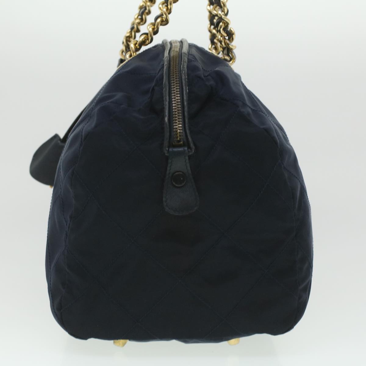 Prada Navy Synthetic  handbag bag