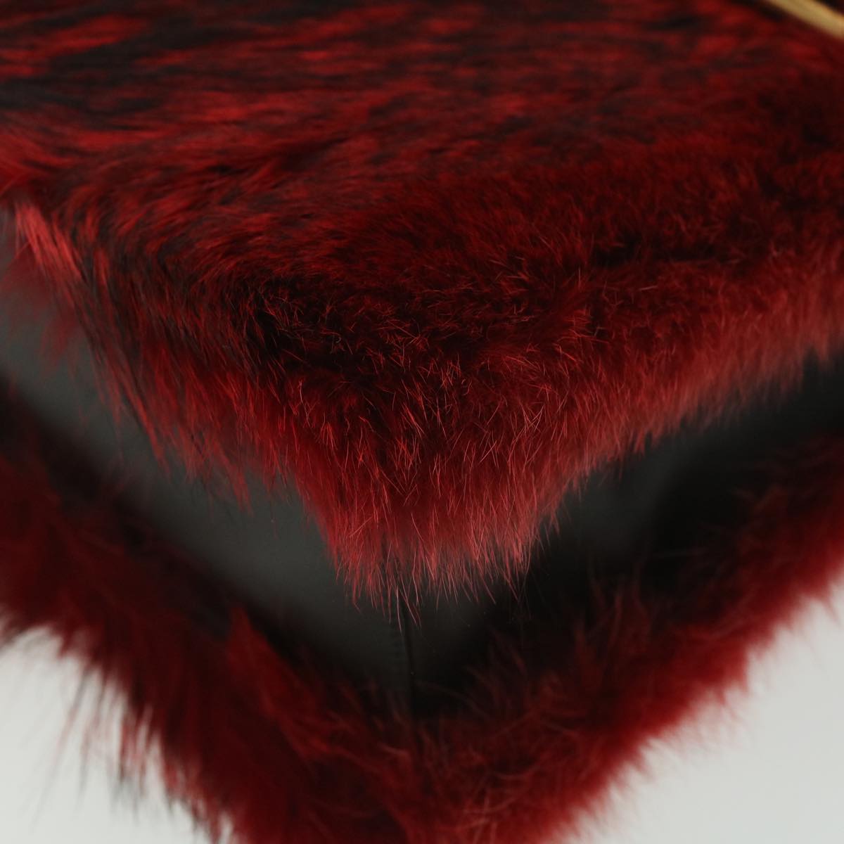 Prada Red Fur  shoulder bag