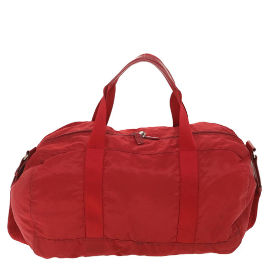 Prada Red Synthetic  travel bag