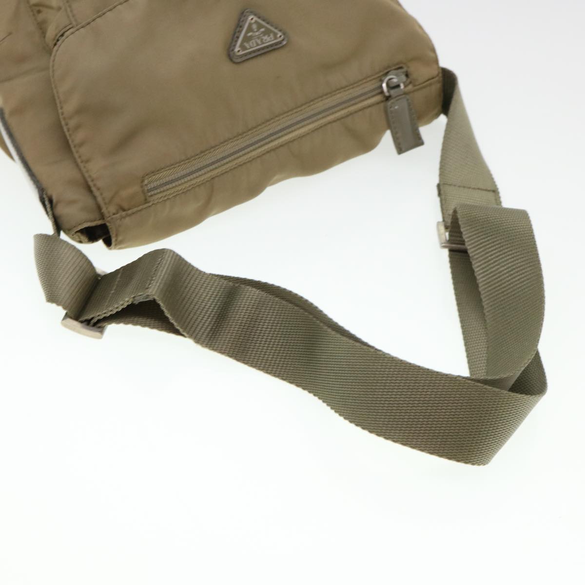 Prada Khaki Synthetic Besace shoulder bag