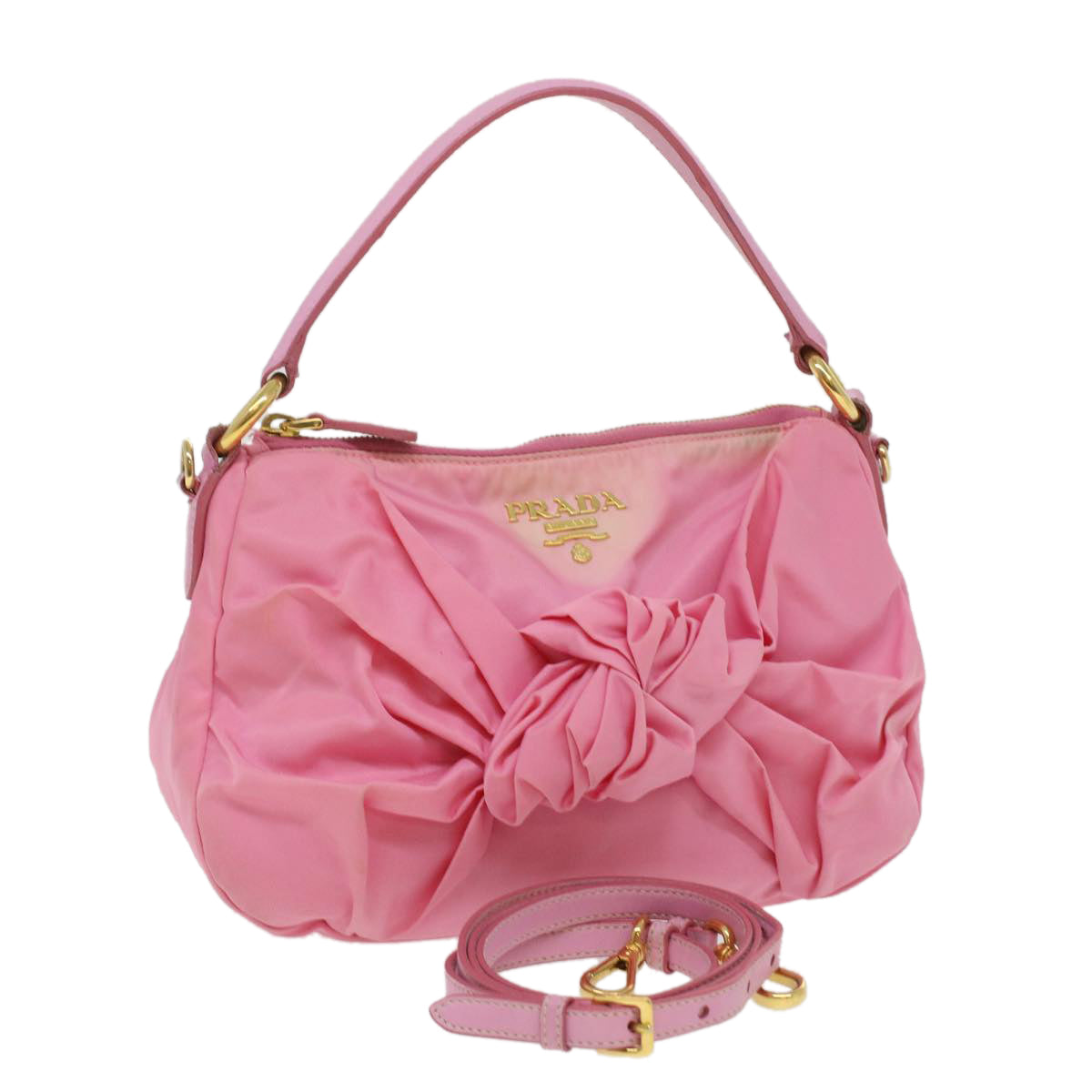 Prada Pink Synthetic  shoulder bag