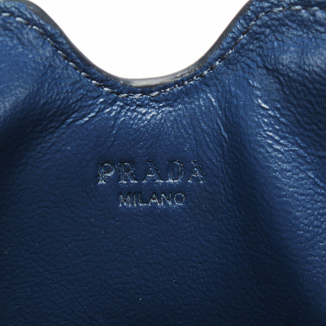 Prada Blue Leather  clutch bag