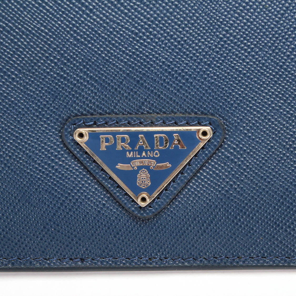 Prada Blue Leather  clutch bag