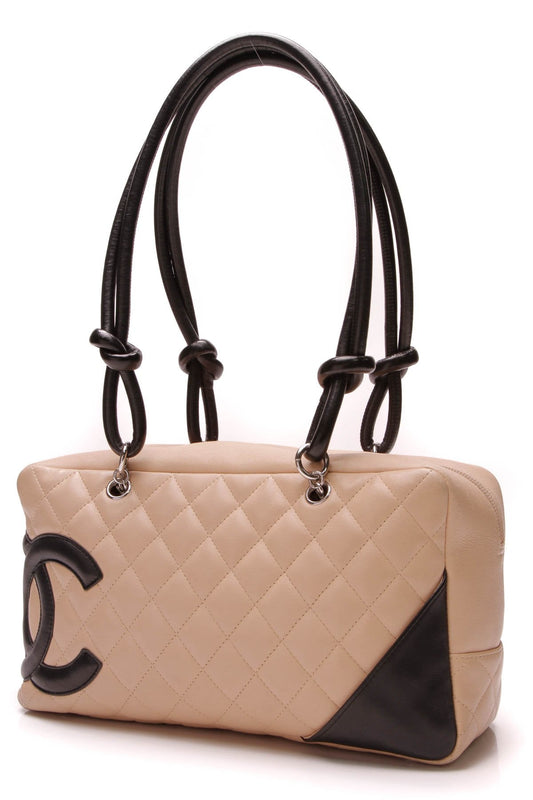 Cambon Small Bowler Bag - Beige