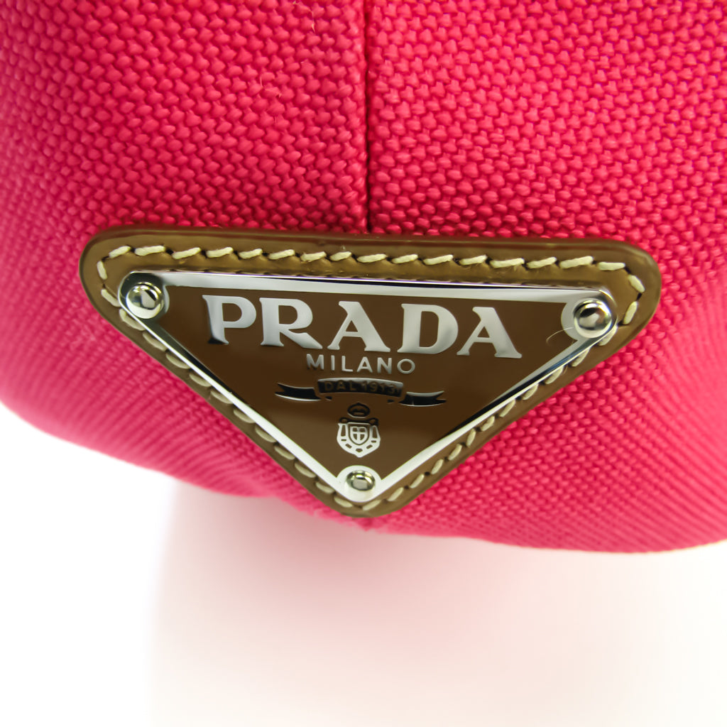 Prada Pink Canvas Canapa handbag bag