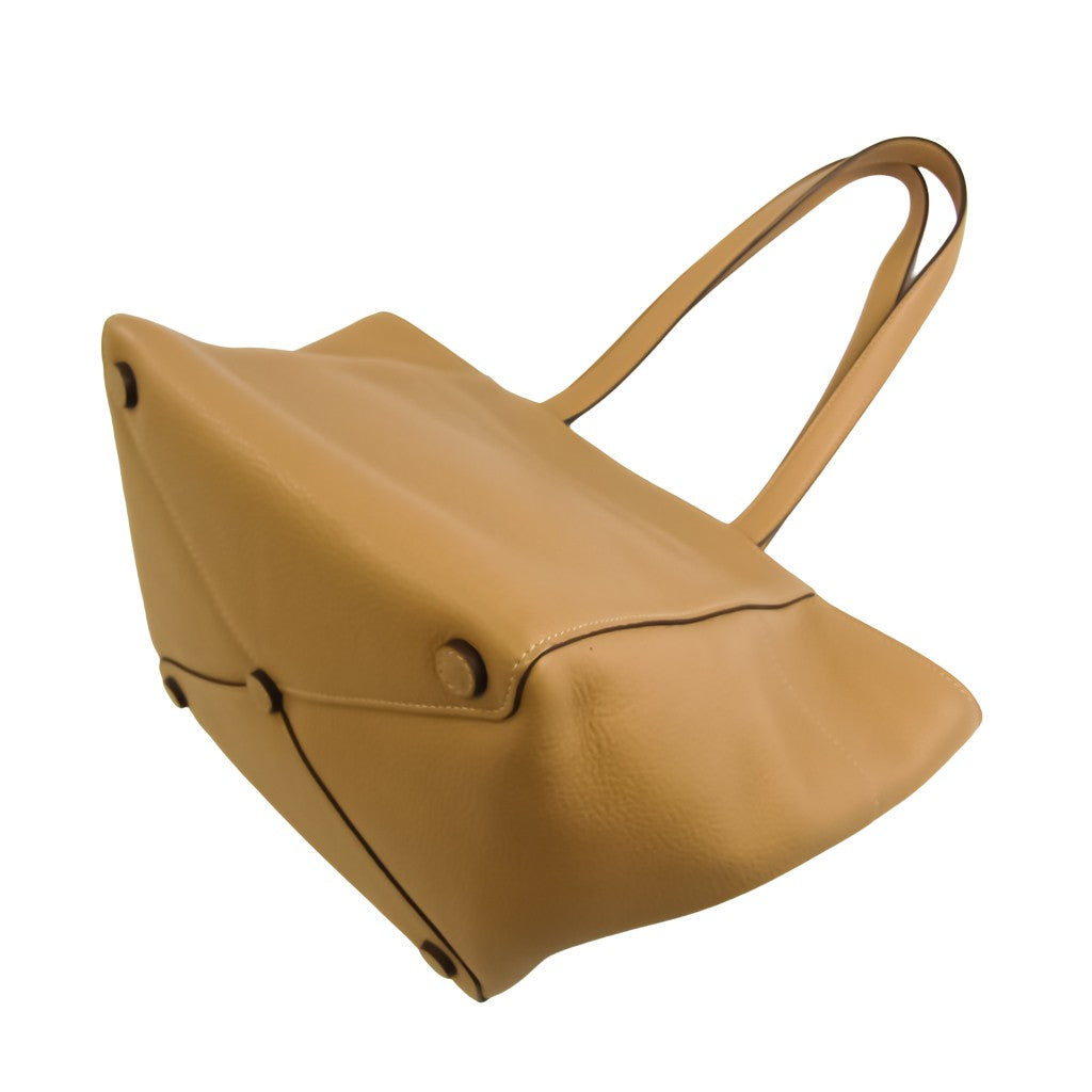 Prada Camel Leather Vitello tote bag