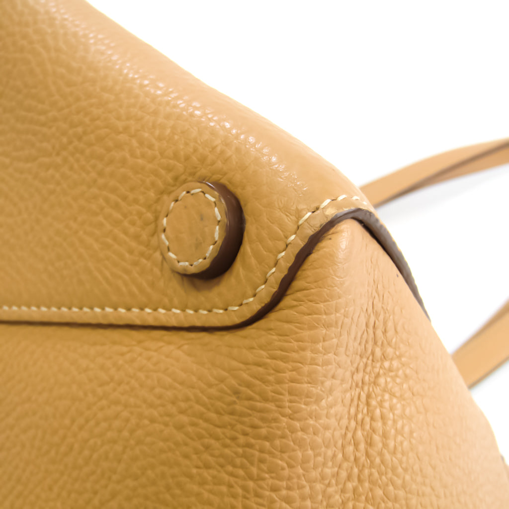 Prada Camel Leather Vitello tote bag