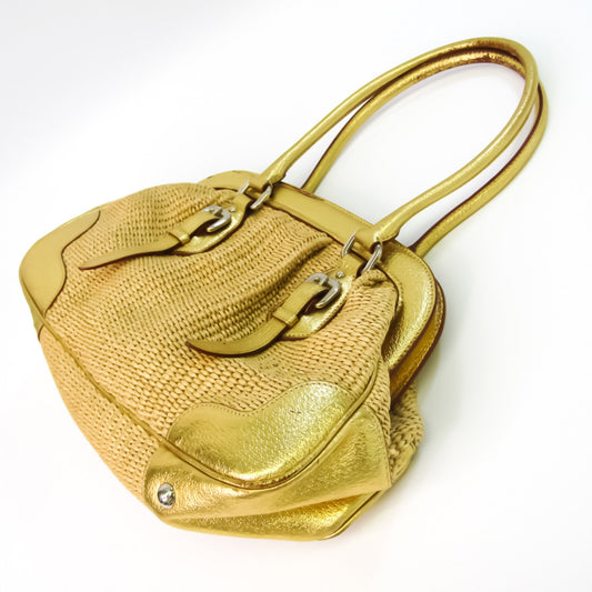 Prada Beige Synthetic  handbag bag