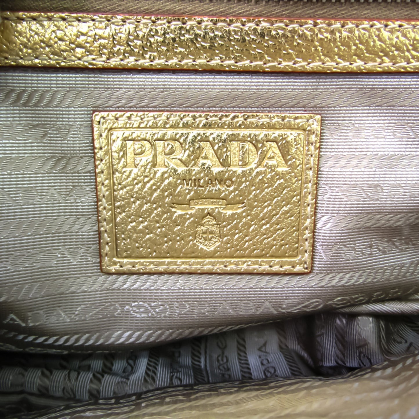 Prada Beige Synthetic  handbag bag