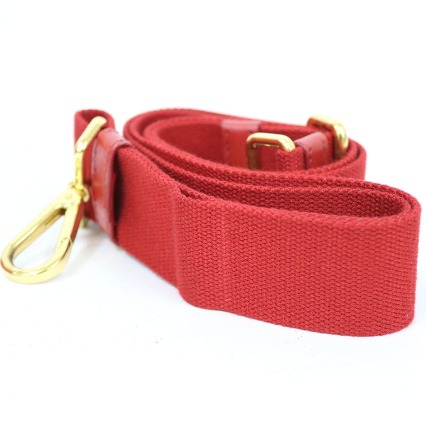 Prada Red Canvas Canapa handbag bag