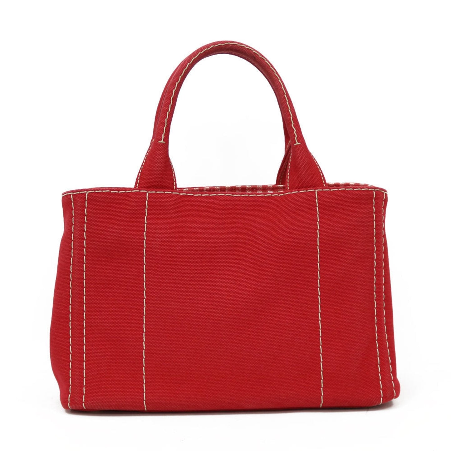 Prada Red Canvas Canapa handbag bag