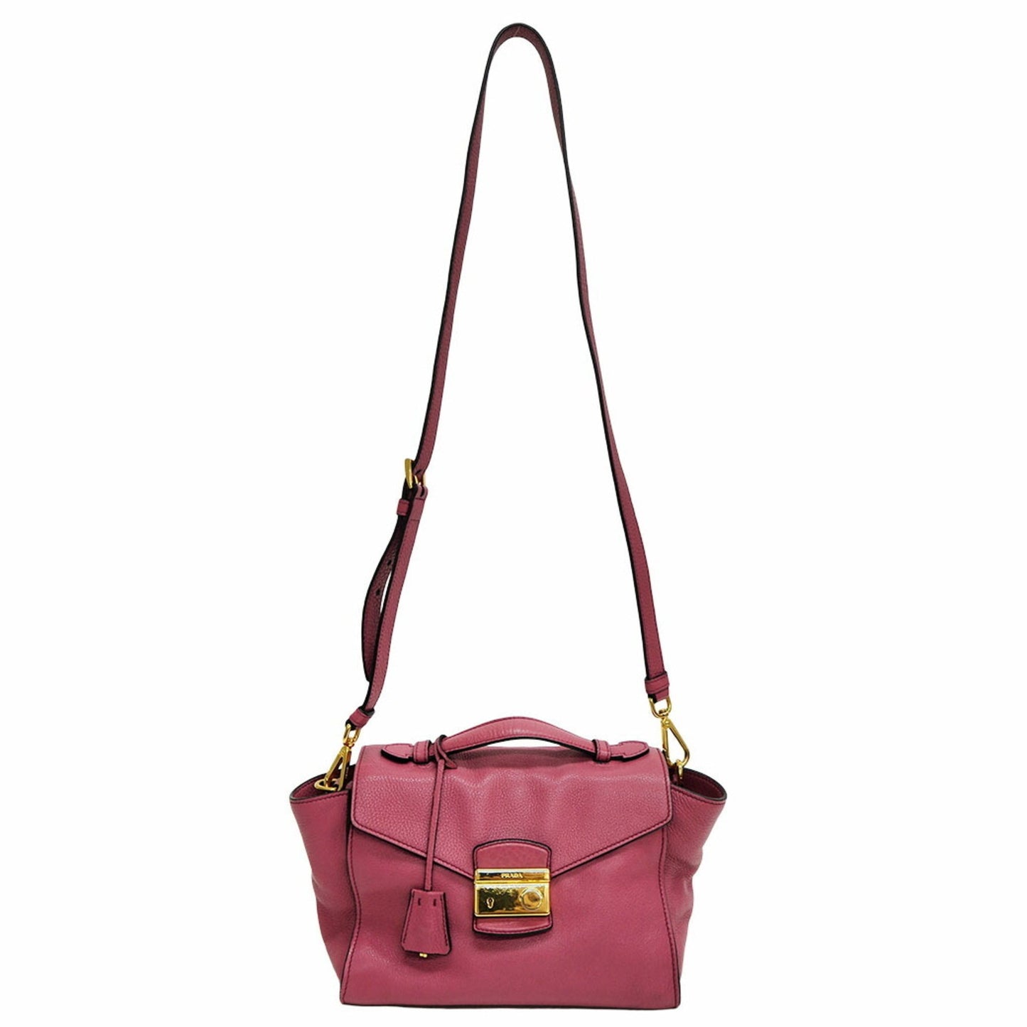 Prada Pink Leather  handbag bag