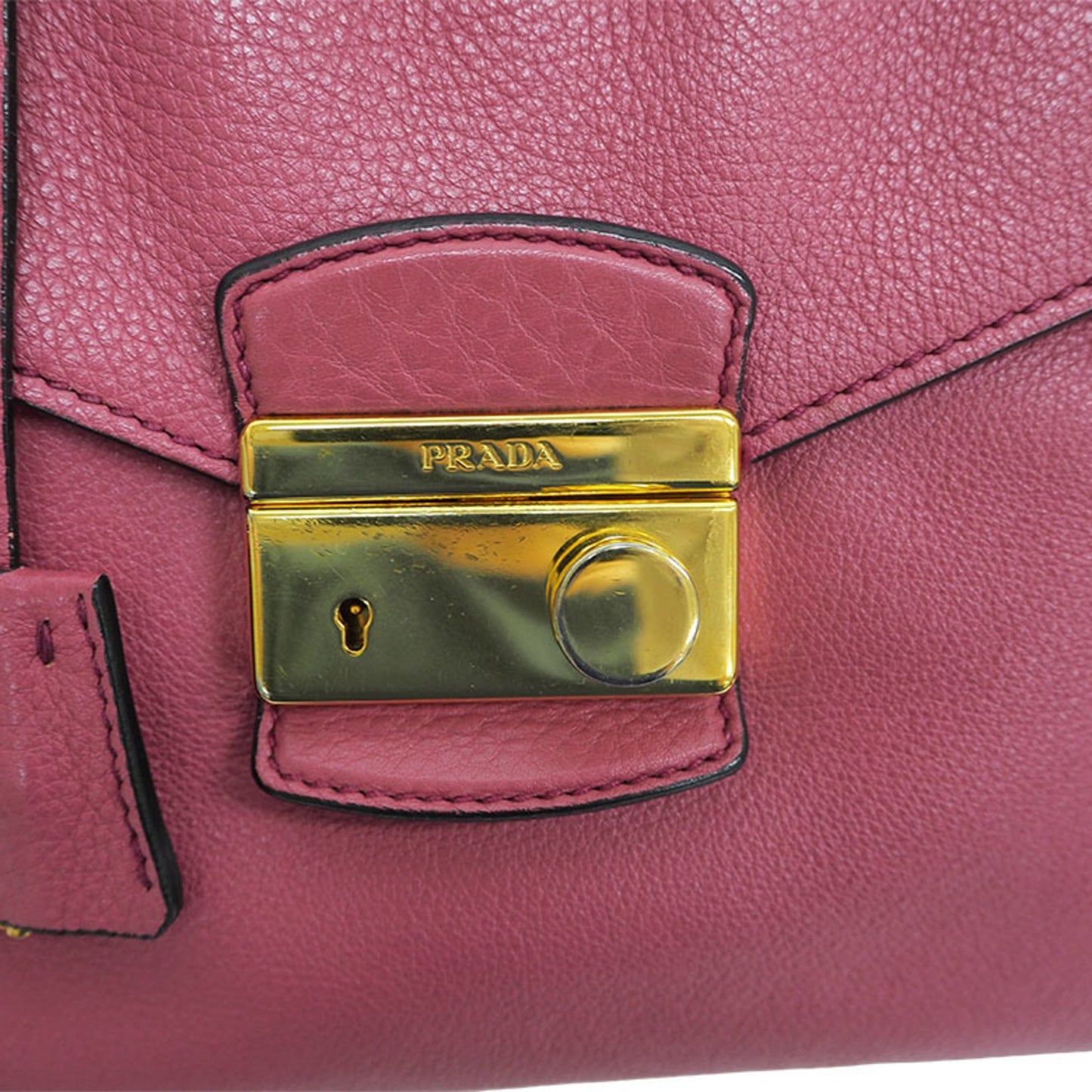 Prada Pink Leather  handbag bag