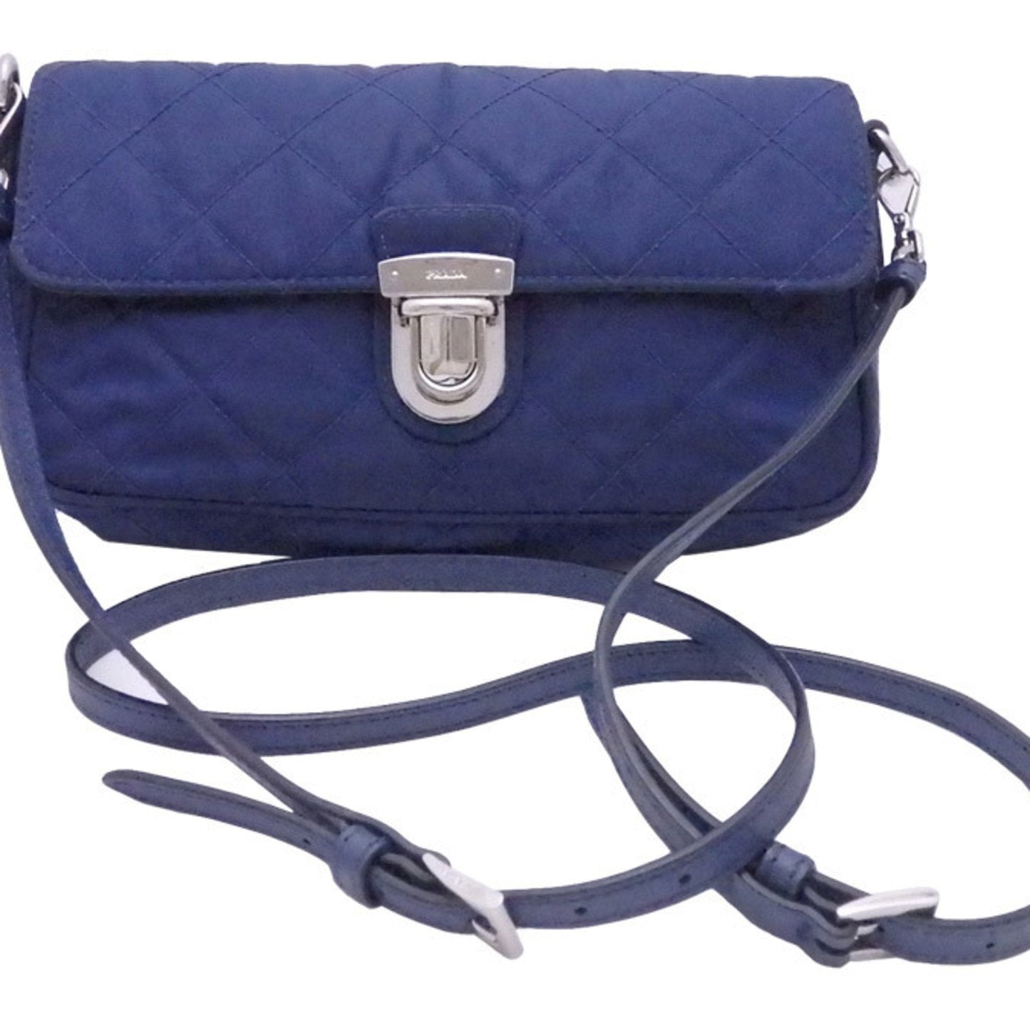 Prada Blue Synthetic  shoulder bag