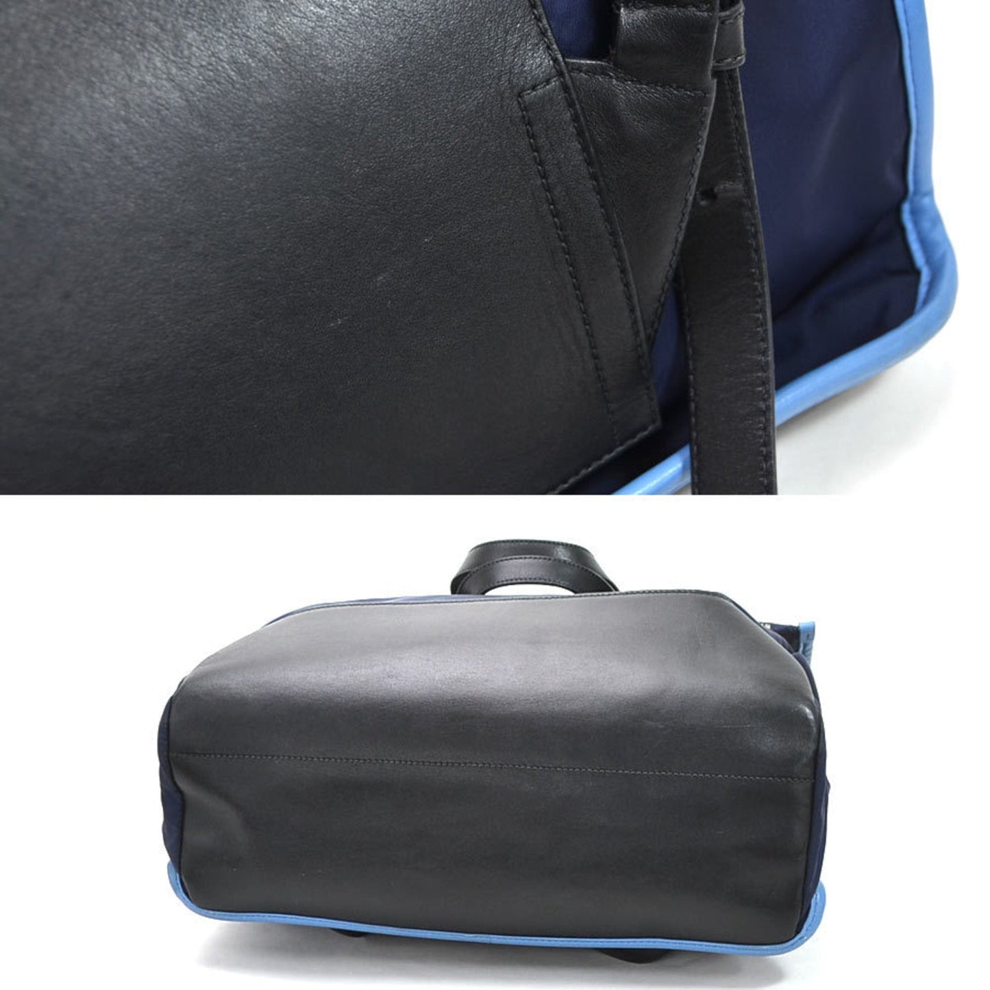 Prada Navy Synthetic  backpack bag