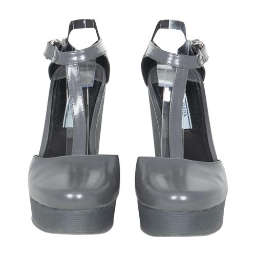 Prada Leather T-Strap Wedges