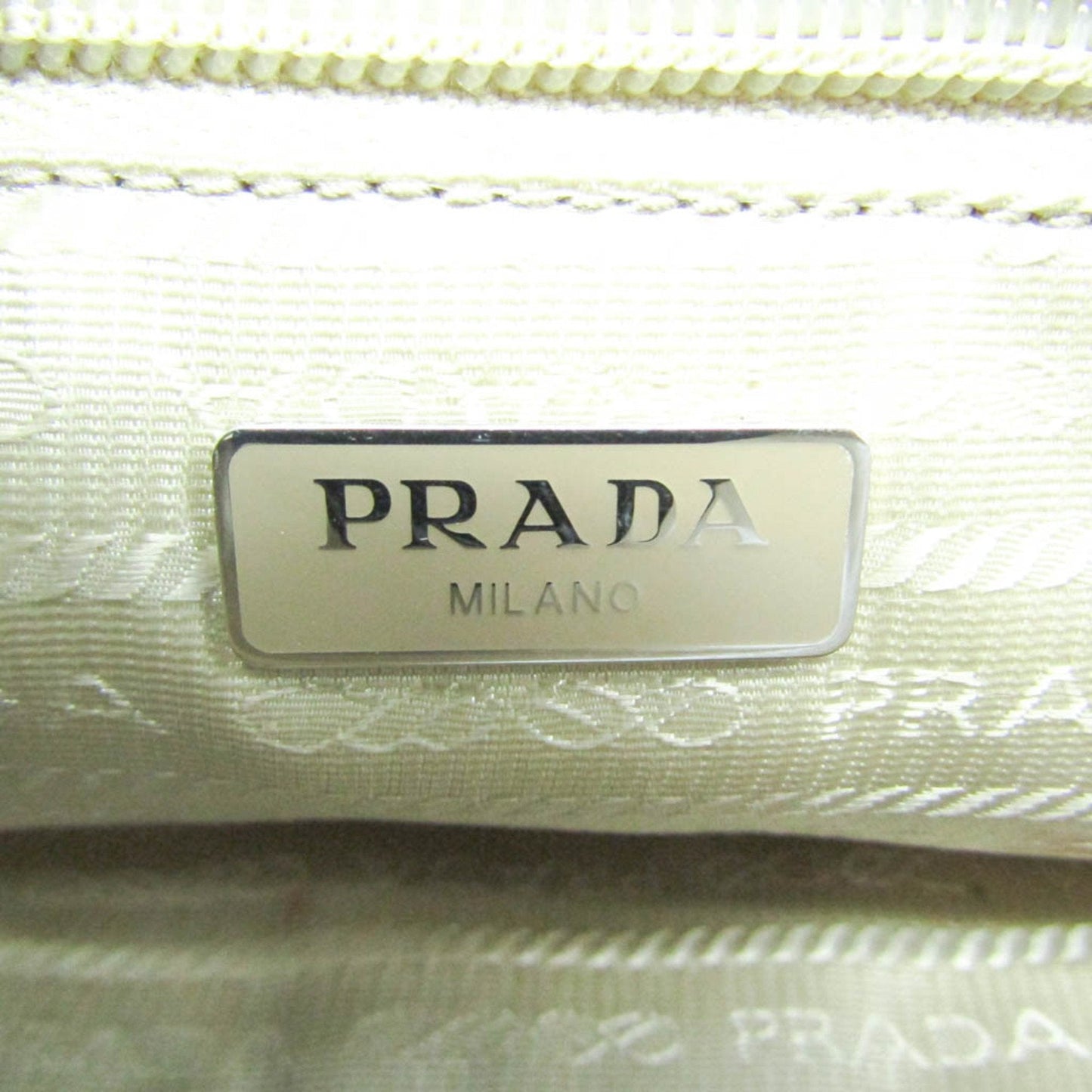 Prada Beige Synthetic Re-Nylon clutch bag