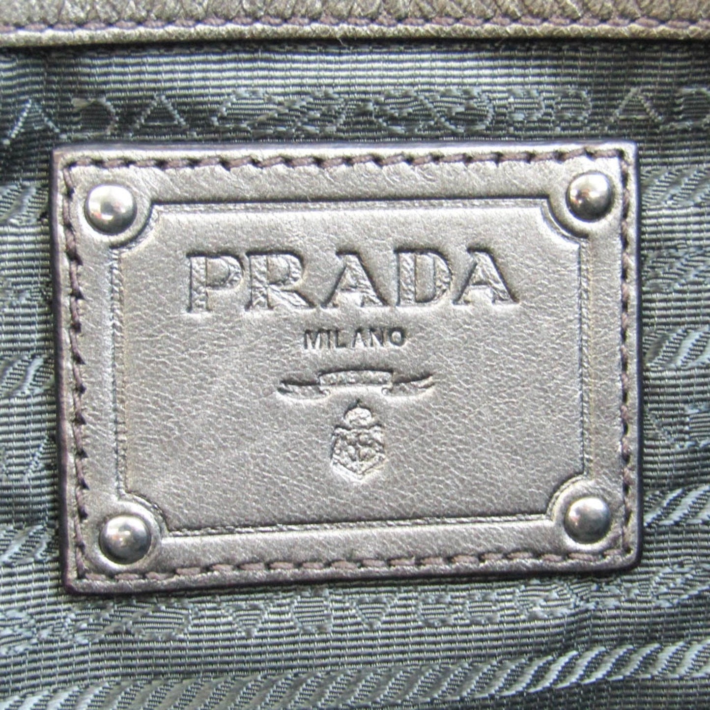 Prada Brown Synthetic  tote bag