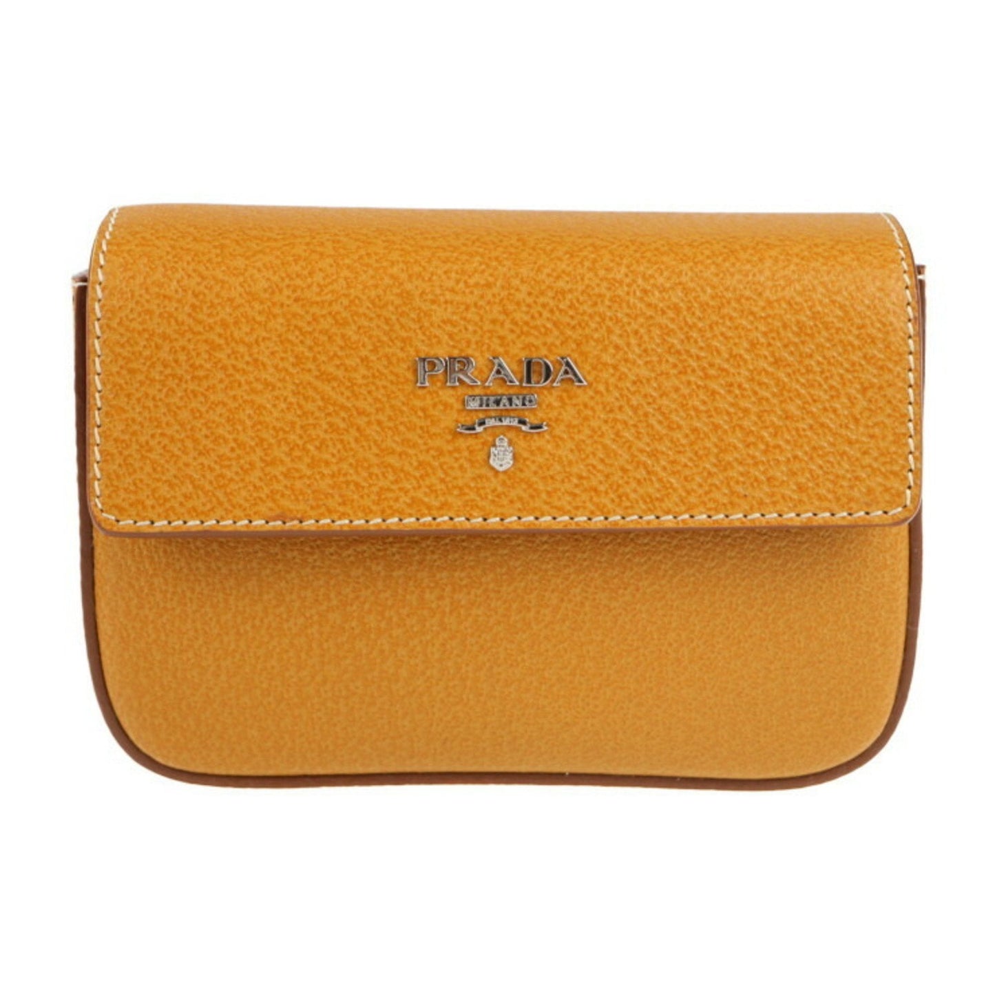 Prada Camel Leather  clutch bag