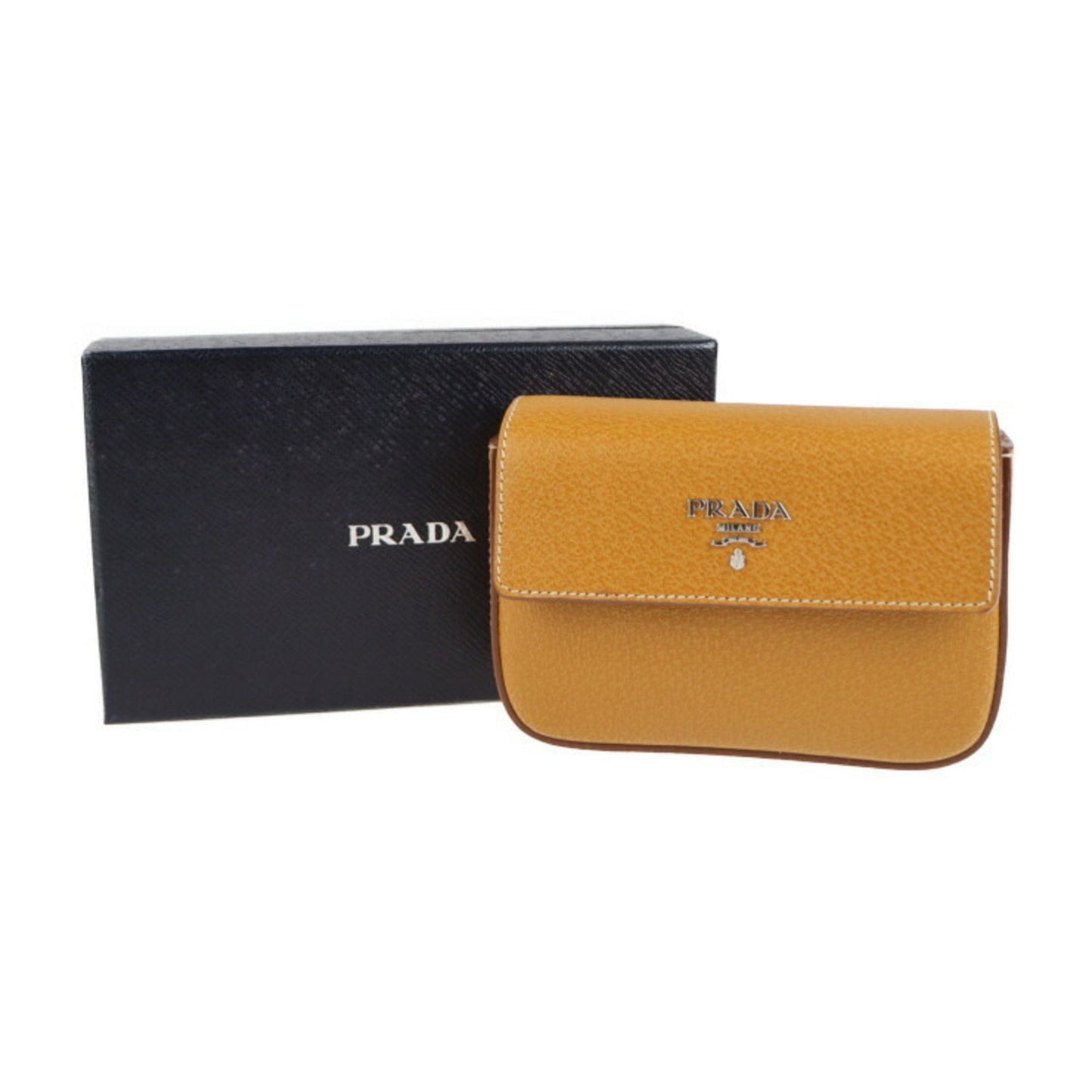 Prada Camel Leather  clutch bag