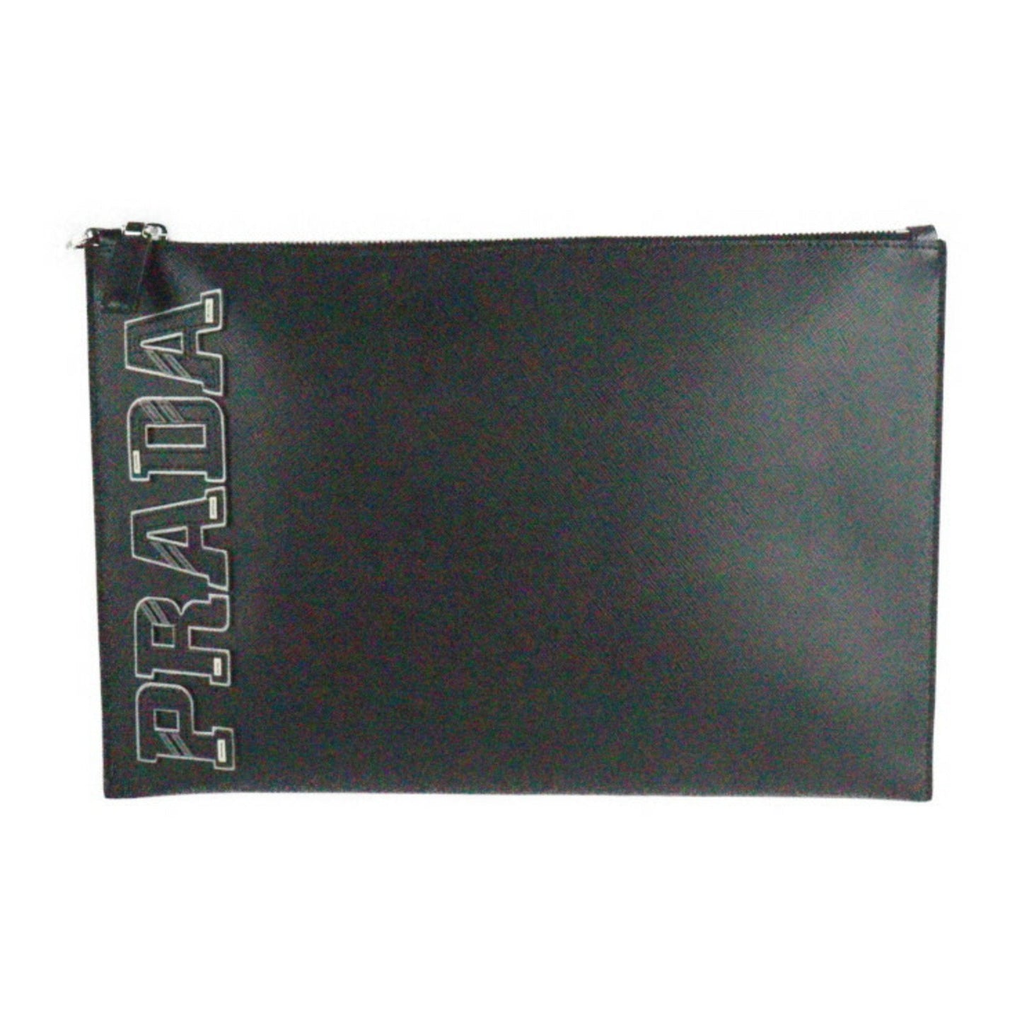 Prada Black Leather  clutch bag