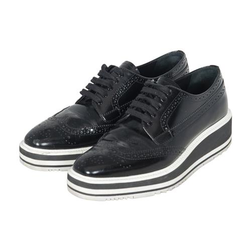 Prada Platform Leather Oxfords