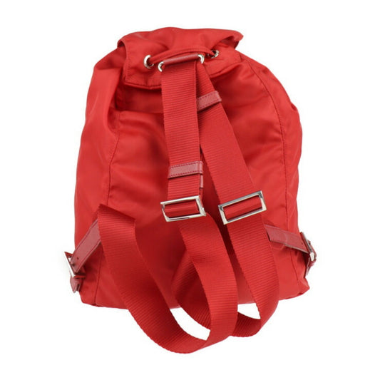 Prada Red Synthetic  backpack bag