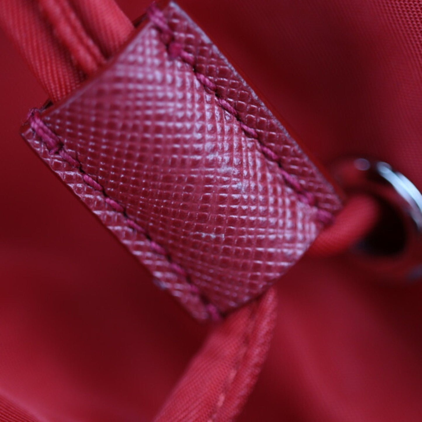 Prada Red Synthetic  backpack bag