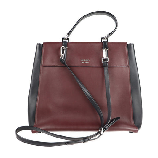 Prada Bicolor Leather  handbag bag