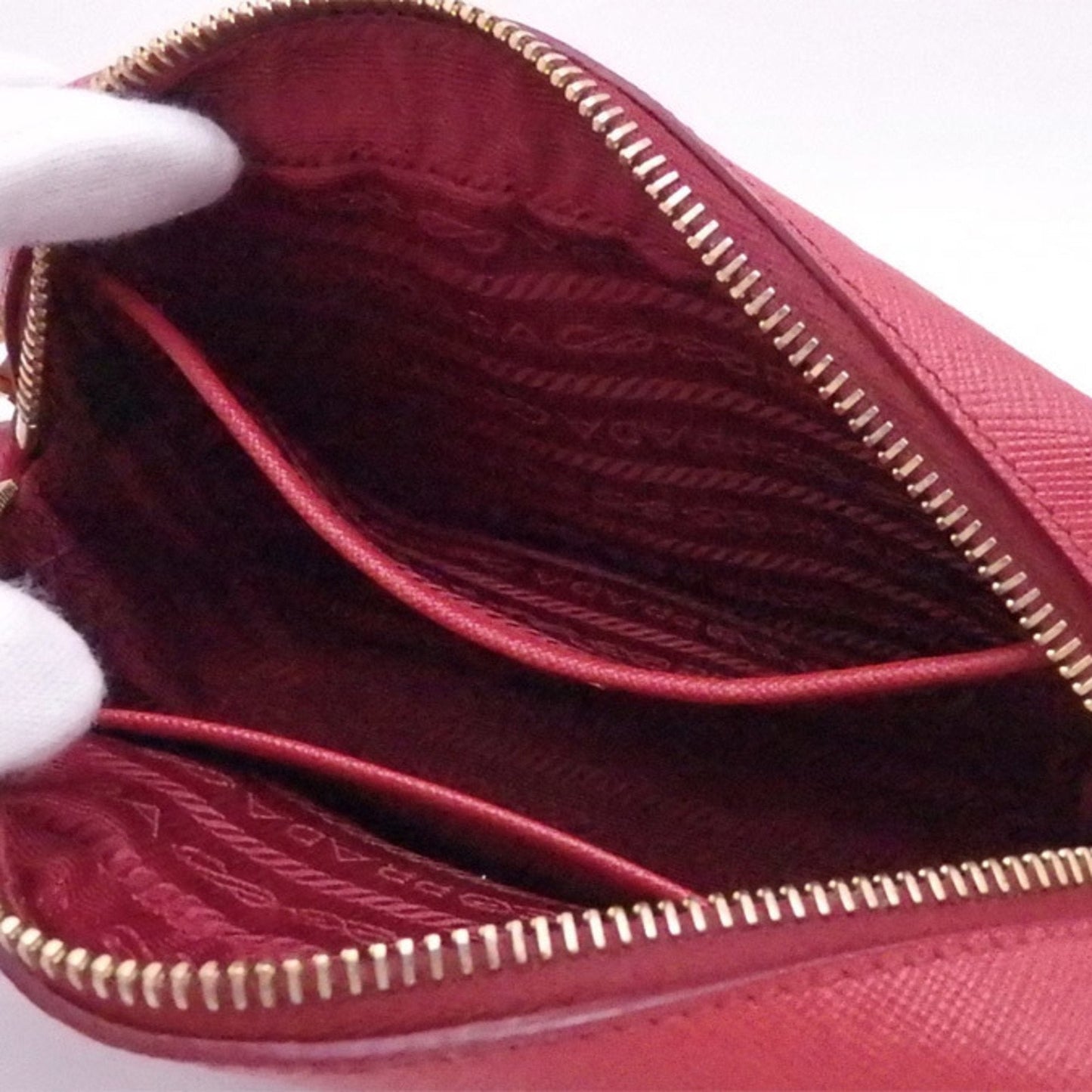 Prada Red Leather  shoulder bag