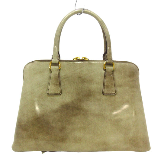 Prada Beige Patent leather Promenade handbag bag