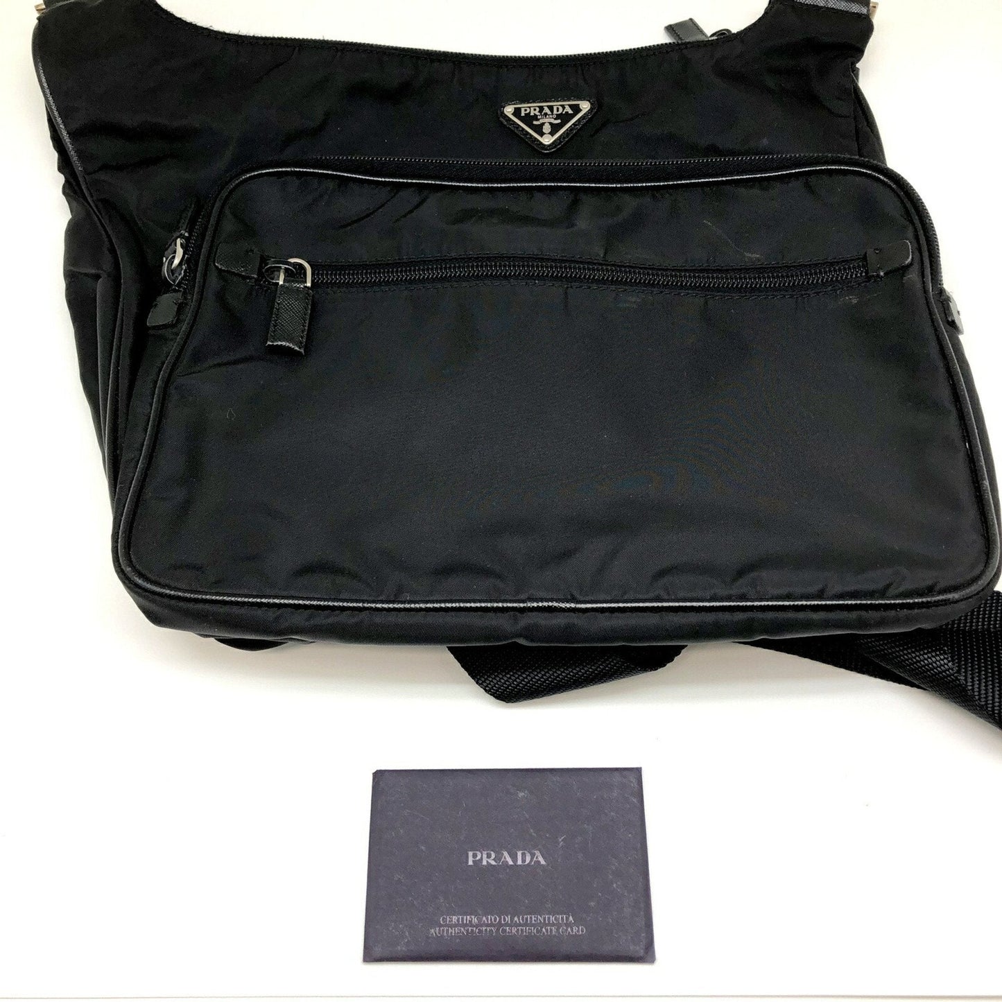 Prada Black Synthetic  shoulder bag