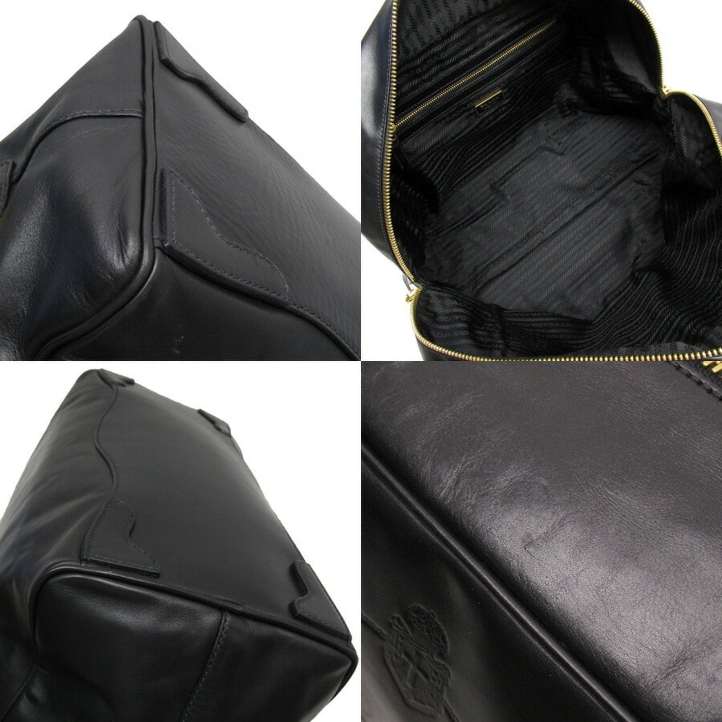 Prada Black Leather  tote bag