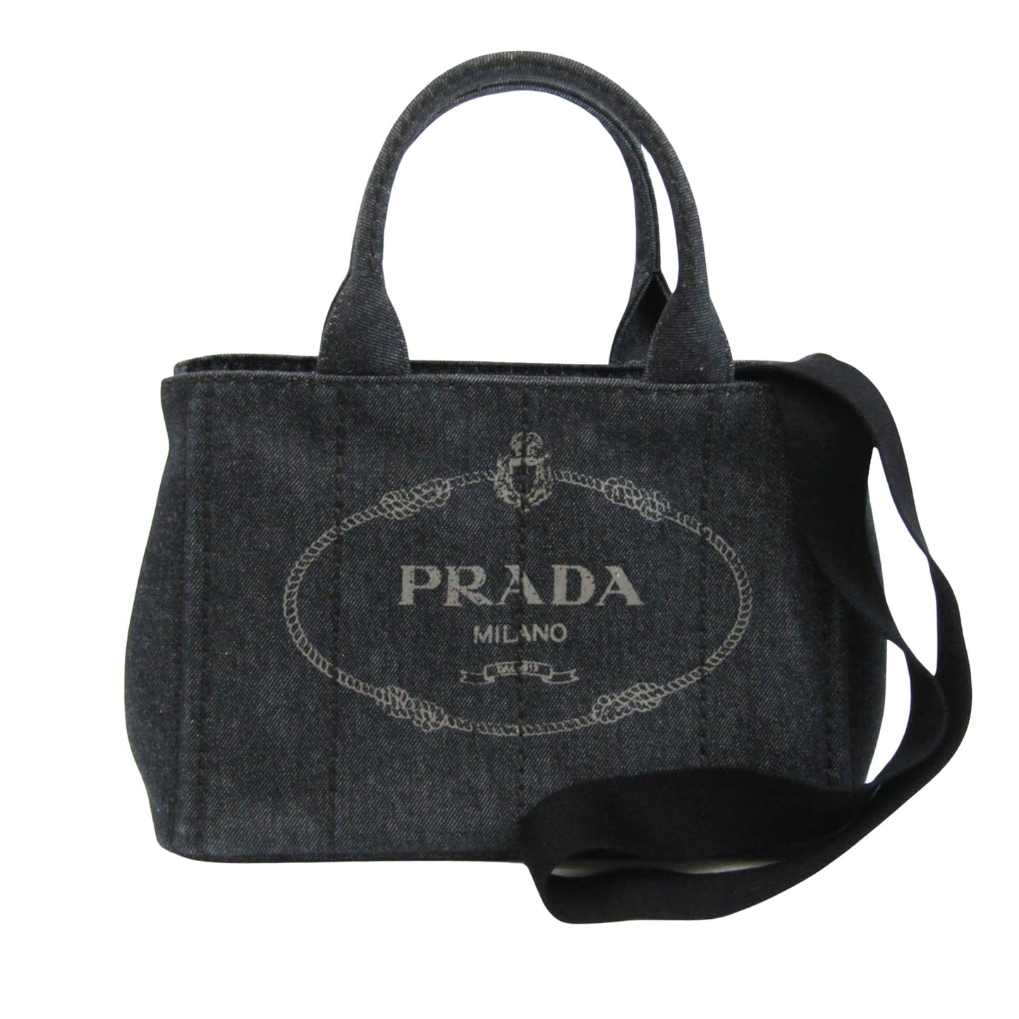 Prada Black Denim - Jeans Canapa tote bag