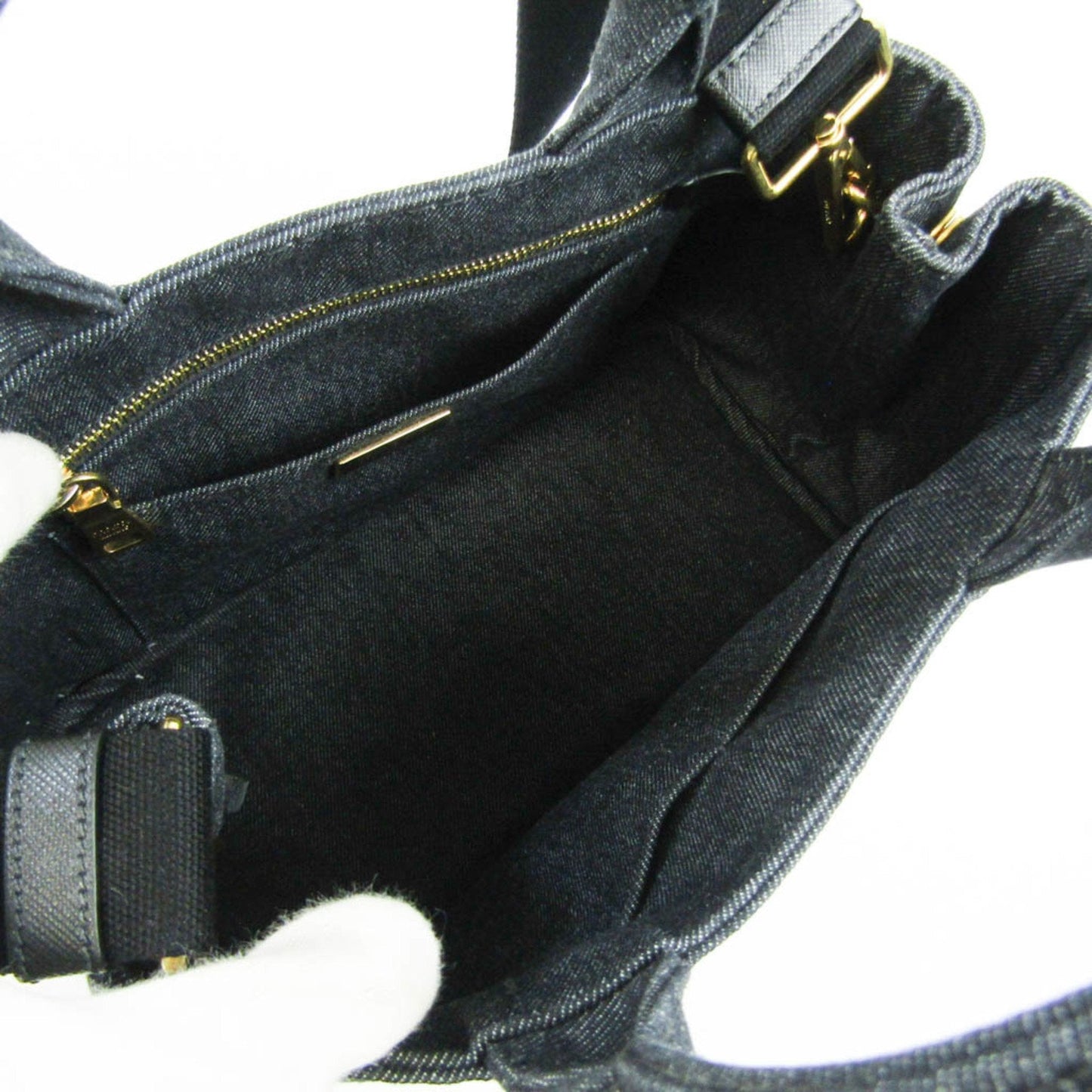 Prada Black Denim - Jeans Canapa tote bag