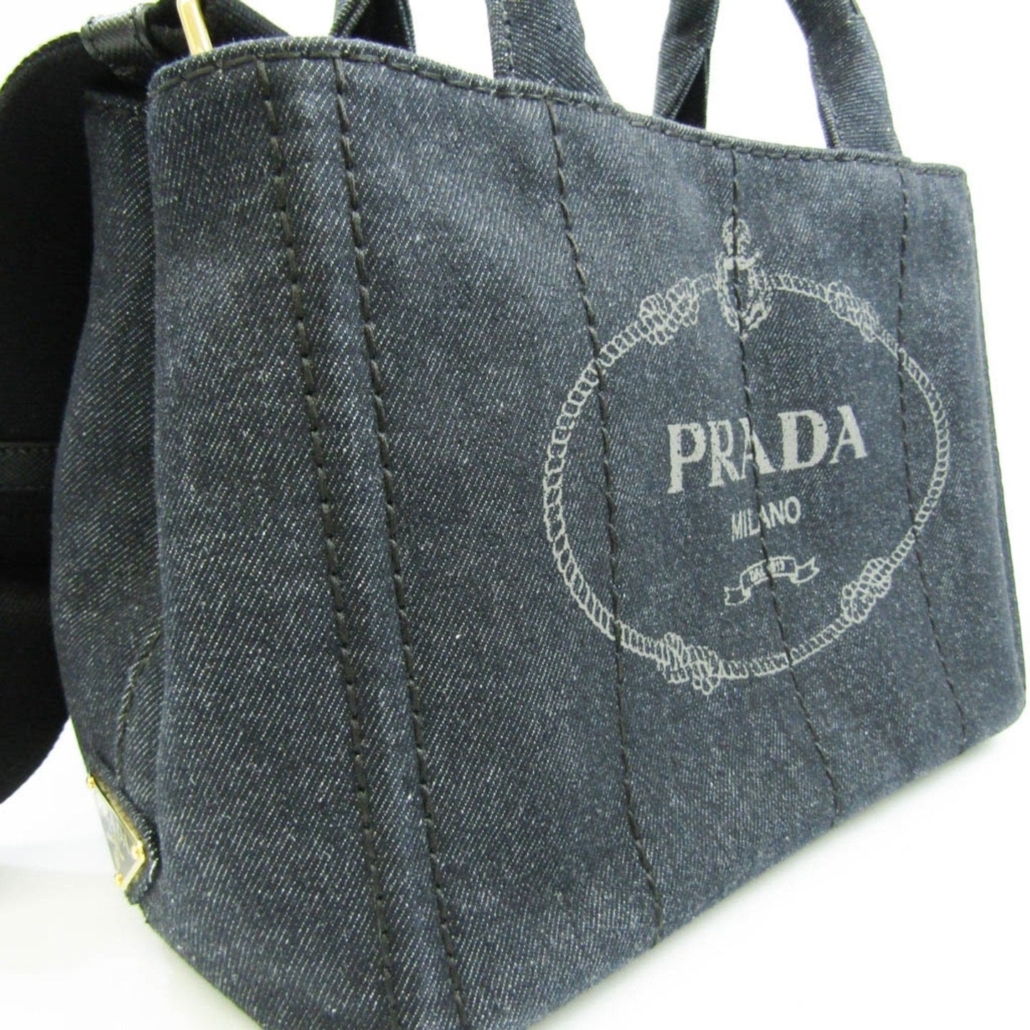 Prada Black Denim - Jeans Canapa tote bag