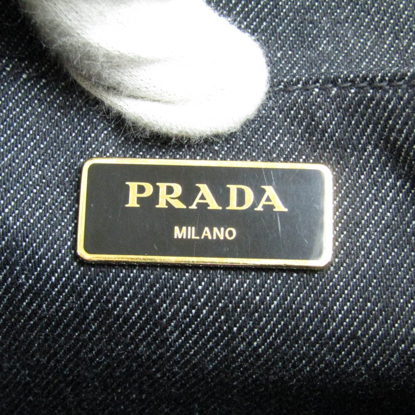 Prada Black Denim - Jeans Canapa tote bag