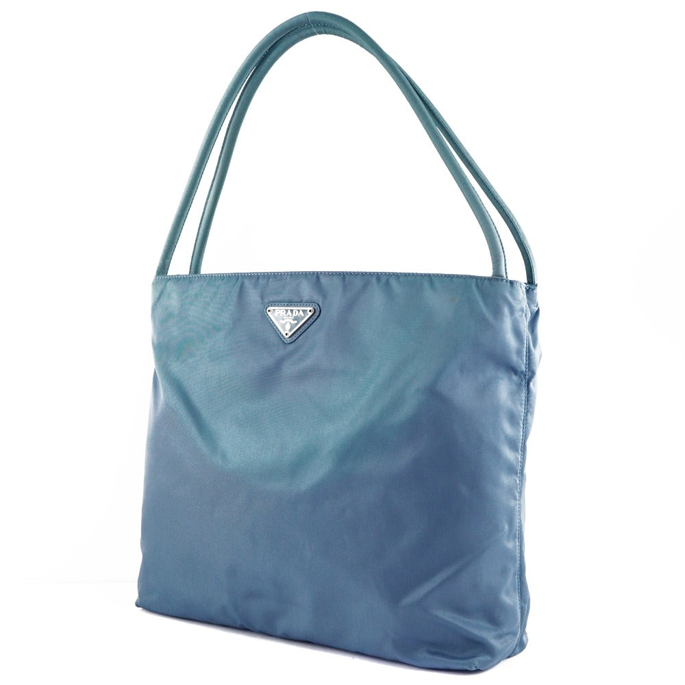 Prada Blue Synthetic Tessuto shoulder bag