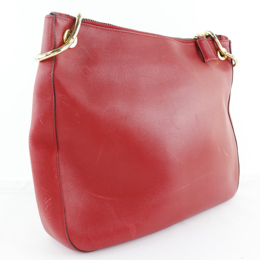 Prada Red Leather  shoulder bag